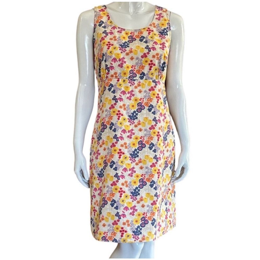 90’s Dress Vintage Tommy Hilfiger Floral Cotton Sheath Dress Size 8